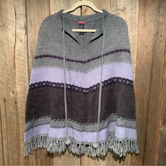 Mac & Jac Wool Blend Poncho - Picture 1 of 12